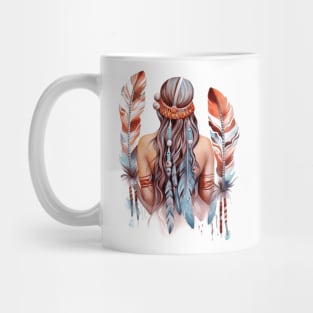 Native American Back Woman #3 Mug